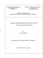 The relationship between oil price fluctuation and vietnams macro economy 