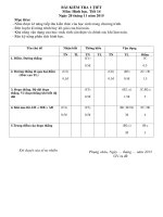 Đề kiểm tra 1 tiết Hình học lớp 6