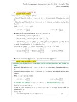 Tóm tắt phương pháp giải các dạng toán về hàm số và đồ thị  Trương Thế Thiện