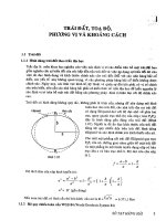 trái đất, tọa độ khoảng cách suy tính hàng hải, xác định vị trí
