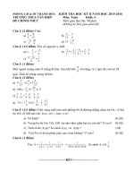 Đề kiểm tra toán 6 học kỳ 2