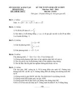 Đề thi tuyển sinh lớp 10 môn toán năm 2015 2016   sở GDĐT bình dương 