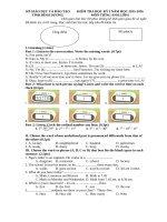 Đề kiểm tra học kỳ I môn Tiếng Anh lớp 6 tỉnh Bình Dương