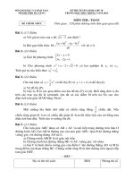Đề thi tuyển sinh lớp 10 môn toán năm 2016 2017   sở GDĐT TP đà nẵng 
