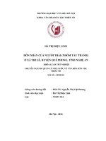 Hôn nhân của người thái (nhóm tày thanh) ở xã tri lễ, huyện quế phong, tỉnh nghệ an (tt) 