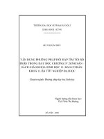Vận dụng phương pháp hỏi đáp tìm tòi bộ phận trong dạy học chương IV: Sinh sản  Sách giáo khoa Sinh học11 (Khóa luận tốt nghiệp)