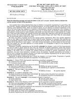 Đề thi thử THPTQG môn Tiếng Anh (đề số 8)