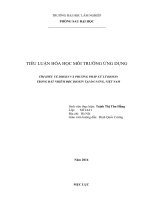 TÌM HIỂU VỀ DIOXIN VÀ PHƯƠNG PHÁP XỬ LÝ DIOXIN TRONG ĐẤT NHIỄM ĐỘC DIOXIN TẠI ĐÀ NẴNG, VIỆT NAM