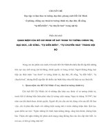 Chuyên đề học tập và làm theo tư tưởng, đạo đức, phong cách hồ chí minh về phòng, chống suy thoái tư tưởng chính trị, đạo đức, lối sống, tự diễn biến tự chuyển hoá trong nội bộ 