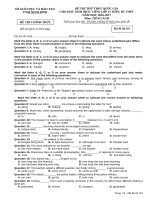 Đề thi thử THPTQG môn Tiếng Anh (đề số 2)