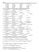 Đề thi Tiếng Anh vào lớp 10