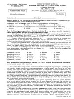 Đề thi thử THPTQG môn Tiếng Anh (đề số 12)