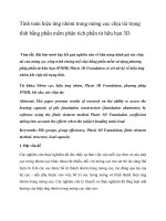 Tính toán hiệu ứng nhóm trong móng cọc chịu tải trọng tĩnh bằng phần mềm phân tích phần tử hữu hạn 3d 