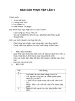 BÁO cáo THỰC tập lần 1