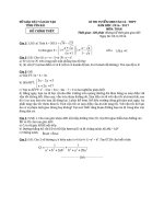 Đề thi tuyển sinh lớp 10 môn toán năm 2016 2017   sở GDĐT yên bái 