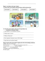 Đề thi HSG lớp 8 môn Tiếng Anh