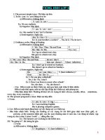 Ôn tập Tiếng Anh lớp 6 HKII