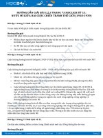 Bài tập trang 73 bài 1,2,3 SGK Lịch sử 11