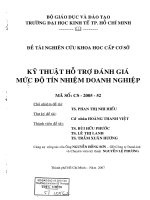 Kỹ thuật hỗ trợ đánh giá mức độ tín nhiệm doanh nghiệp 