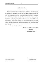 Khảo sát sự phân bố của một số nhóm vi khuẩn phân giải xenluloza tại nước hồ Đại Lải từ thánh 5 đến tháng 9 năm 2006 (Khóa luận tốt nghiệp)