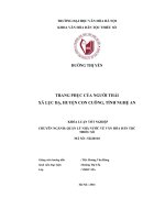 Trang phục của người thái xã lục dạ, huyện con cuông, tỉnh nghệ an (tt) 