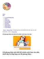 Lỗi phong thủy nên biết để tránh rước họa vào nhà