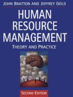 Human resource management theory and practice 2nd bratton and gold