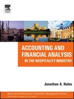 Accounting and financial analysis in the hospitality industry 0750678968 3