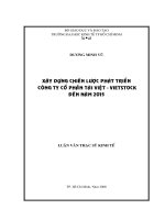 Xây dựng chiến lược phát triển công ty cổ phần tài việt   vietstock đến năm 2015 