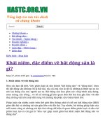 Khái niệm, đặc điểm về bất động sản là gì