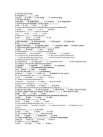 Các dạng bài tập Tiếng Anh cơ bản cho học sinh khối 6