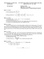 Đề thi tuyển sinh lớp 10 môn toán năm 2015 2016   sở GDĐT bình định 