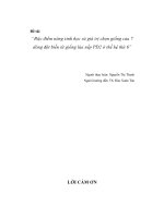 Đặc điểm nông sinh học và giá trị chọn giống của 7 dòng đột biến từ giống lúa nếp PD2 ở thế hệ thứ 6 (Khóa luận tốt nghiệp)