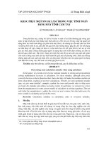 Khắc phục một số sai lầm trong việc tính toán bằng máy tính cầm tay 8tr