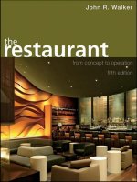 Wiley the restaurant, from concept to operation 5th edition (2007)