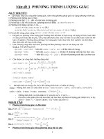 Chuyên đề II  phương trình lượng giác 