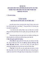 Bài dự thi vận dụng kiến thức liên môn để xử lí các tình huống tuyên truyền bảo vệ chủ quyền quốc gia về biển, đảo 