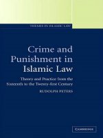 Crime and punishment in islamic law 