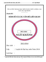 CHUYÊN đề i hàm số 