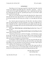 Phần chung: Thiết kế khai thác sơ bộ khu Đông Cao Sơn thuộc Công ty CP Than Cao Sơn.           Phần chuyên đề: Lựa chọn Đồng bộ thiết bị hợp lý cho khu Đông Cao Sơn thuộc Công ty CP Than Cao Sơn.