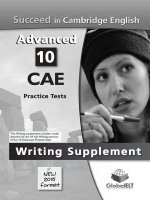 Succeed in cambridge english advanced writing supplement 