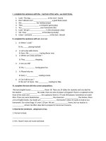 Đề thi hsg Tiếng Anh lớp 6 hay