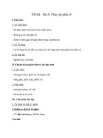 Giáo án Phép trừ phân số lớp 6