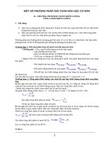 Một số Phương Pháp giải nhanh Hóa Học