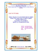 Thực trạng và giải pháp hoàn thiện công tác đào tạo và phát triển nguồn nhân lực tại công ty cổ phần dịch vụ cơ khí hàng hải 