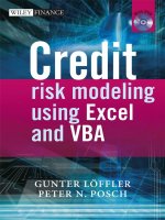 Credit risk modeling using excel and VBA   ISBN 0470031573