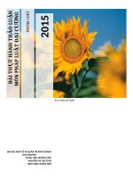 BÀI THỰC HÀNH THẢO LUẬN MÔN PHÁP LUẬT ĐẠI CƯƠNG