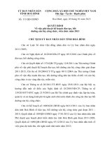 QUYẾT ĐỊNH về việc phê duyệt kế hoạch đào tạo, bồi 