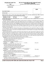 ĐỀ 5 đề THI THỬ THPT QUỐC GIA số 5 TRONG bộ 100 đề THI THỬ môn TIẾNG ANH 