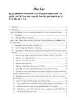 Qua trinh hinh thanh va co so phap ly chung minh chu quyen cua viet nam tren vung dat nam bo giai doan the ky XVII  XX